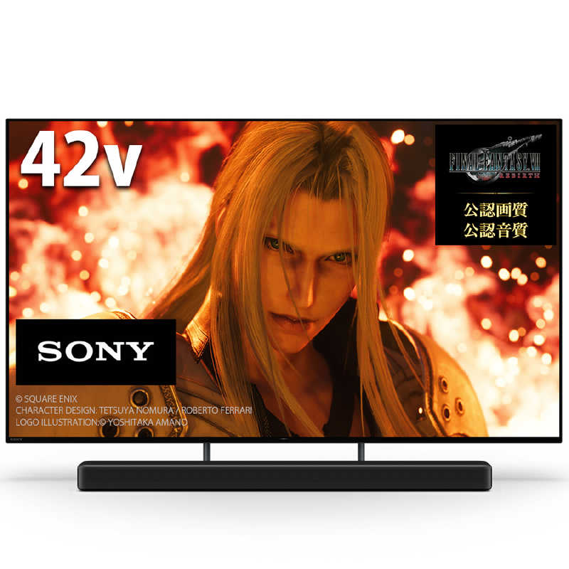 ソニー　SONY ソニー　SONY 有機ELテレビ BRAVIA ( ブラビア ) A90Kシリーズ [ 42V型 / 4K対応 / BS・CS 4Kチューナー内蔵 / YouTube 対応 ] XRJ-42A90K XRJ-42A90K
