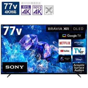 ソニー　SONY 有機ELテレビ BRAVIA ブラビア 77V型 4K対応 BS・CS 4Kチューナー内蔵 YouTube対応 XRJ-77A80K