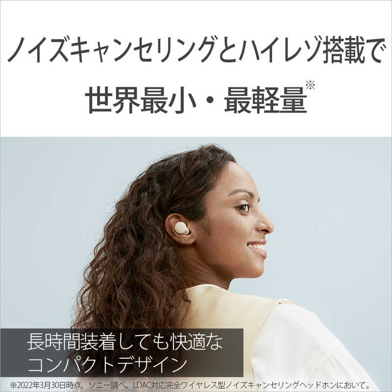 ソニー　SONY ソニー　SONY フルワイヤレスイヤホン [ NiziU CM 出演 ] ノイズキャンセリング対応 リモコン･マイク対応 LinkBuds S エクリュ WF-LS900N CC WF-LS900N CC