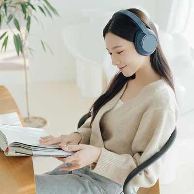 ソニー SONY ブルートゥースヘッドホン ブルー［リモコン・マイク対応