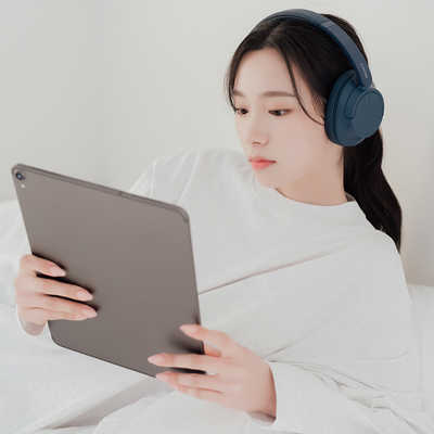 ソニー SONY ブルートゥースヘッドホン ブルー［リモコン・マイク対応