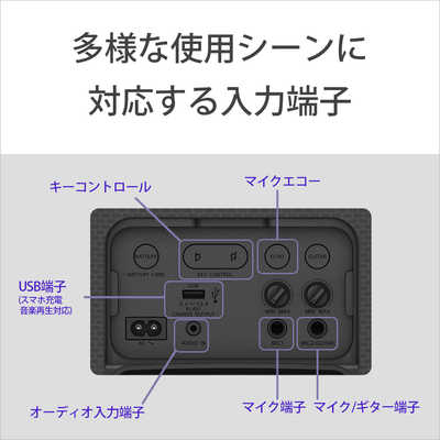 ソニー SONY Bluetoothスピーカー ［防滴 /Bluetooth対応］ SRS