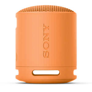 ソニー SONY ワイヤレスポータブルスピーカー オレンジ［防水 /Bluetooth対応］ SRSXB100DC