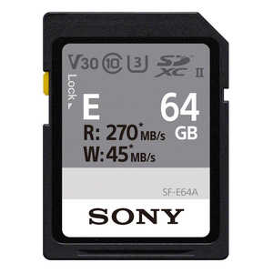 ˡ SONY SDXC UHS-II SF-E꡼Class10 /64GB SFE64A