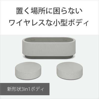 ソニー SONY ソニー 完全ワイヤレス Bluetoothスピーカー グレー
