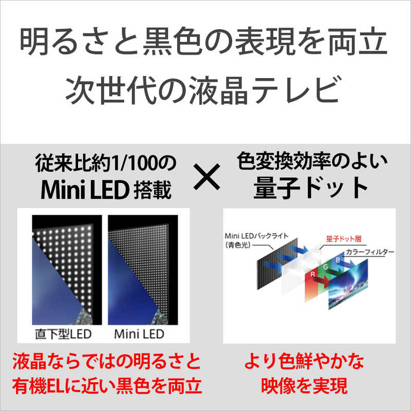 ソニー　SONY ソニー　SONY Mini LED液晶テレビ BRAVIA ( ブラビア ) X95Lシリーズ [ 85V型 / 4K対応 / 4Kチューナー内蔵 / YouTube 対応 ] (要事前見積) XRJ-85X95L XRJ-85X95L