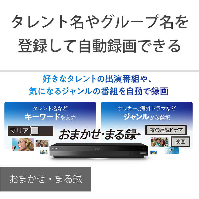 ソニー　SONY ソニー　SONY ブルーレイレコーダー 2TB 2番組同時録画 BDZ-FBW2200 BDZ-FBW2200