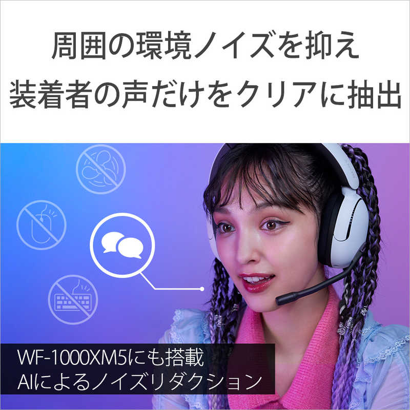 ソニー　SONY ソニー　SONY ゲーミングヘッドセット INZONE H5 モンスターハンター ワイルズ 推奨音質 ホワイト [ワイヤレス (USB)＋有線 / 両耳 / ヘッドバンドタイプ] WH-G500WZ WH-G500WZ