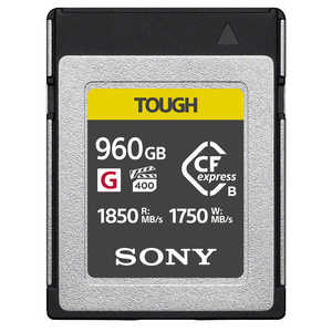 ソニー SONY CFexpress TypeB メモリーカードタフ仕様 TOUGH(タフ)CEB-Gシリーズ CEBG960T