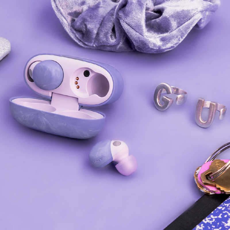 ソニー　SONY ソニー　SONY 完全ワイヤレスイヤホン 「LinkBuds S × Olivia Rodrigo」オリヴィア・ロドリゴコラボモデル バイオレット WF-LS900NVC WF-LS900NVC
