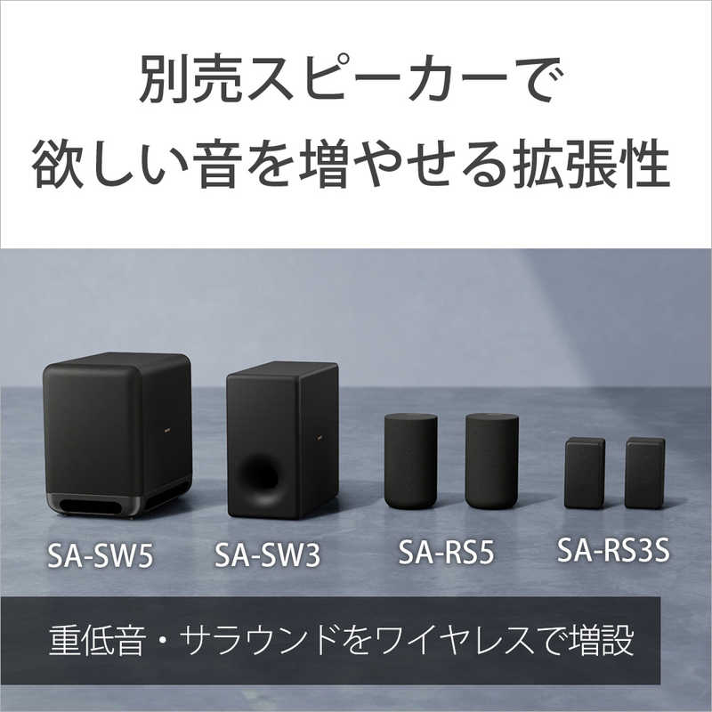 ソニー　SONY ソニー　SONY サウンドバー ［ハイレゾ対応 /DolbyAtmos対応 /Wi-Fi対応 /Bluetooth対応］ HT-A8000 HT-A8000