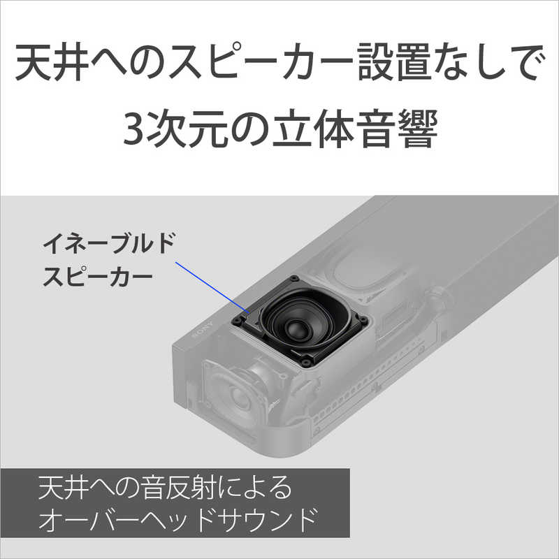 ソニー　SONY ソニー　SONY サウンドバー ［ハイレゾ対応 /DolbyAtmos対応 /Wi-Fi対応 /Bluetooth対応］ HT-A8000 HT-A8000