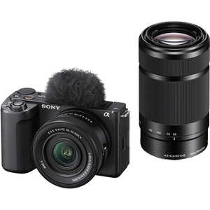 ソニー SONY ミラーレス一眼カメラ VLOGCAM ZV-E10 II ダブルズームレンズキット ZV-E10M2X B ブラック ソニー SONY ミラーレス一眼カメラ VLOGCAM ZV-E10 II ダブルズームレンズキット ZV-E10M2X B ブラック