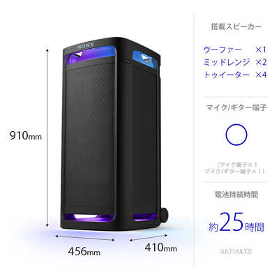 ソニー SONY ブルートゥーススピーカー ［防水 /ハイレゾ対応