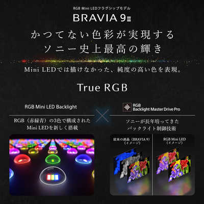 ソニー SONY RGB Mini LED液晶テレビ BRAVIA 9 II XR90M2 75V型 4K対応