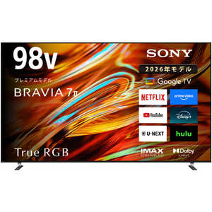 �\�j�[ SONY Mini LED�t���e���r BRAVIA 7 [ 98V�^ / Bluetooth �Ή� / 4K�Ή� / BS�ECS 4K�`���[�i�[���� / YouTube �Ή� ] (�v���O����) K-98XR70M2