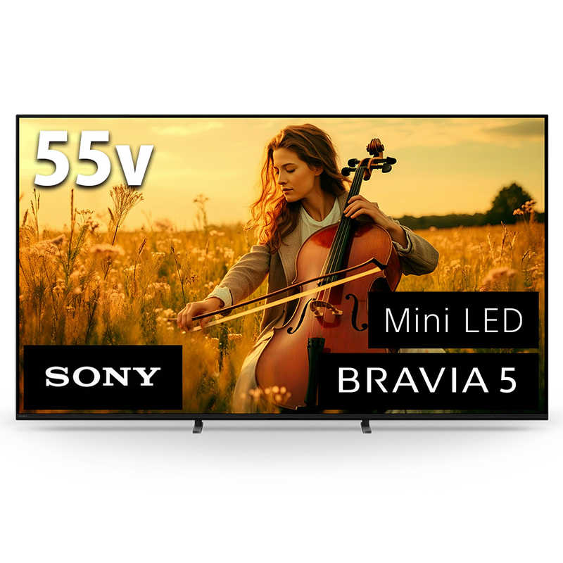 ソニー　SONY ソニー　SONY Mini LED液晶テレビ BRAVIA 5 ブラビア5 XR53 55V型 4K対応 4Kチューナー内蔵 YouTube対応 Bluetooth対応 K-55XR53 K-55XR53