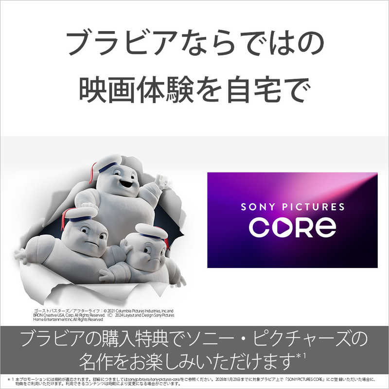 ソニー　SONY ソニー　SONY Mini LED液晶テレビ BRAVIA 5 ブラビア5 XR53 55V型 4K対応 4Kチューナー内蔵 YouTube対応 Bluetooth対応 K-55XR53 K-55XR53