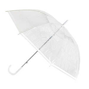 スパイス 雨の日が待ち遠しくなるデザインに優れた HAPPY CLEAR UMBRELLA ワードホワイト HHLG5030