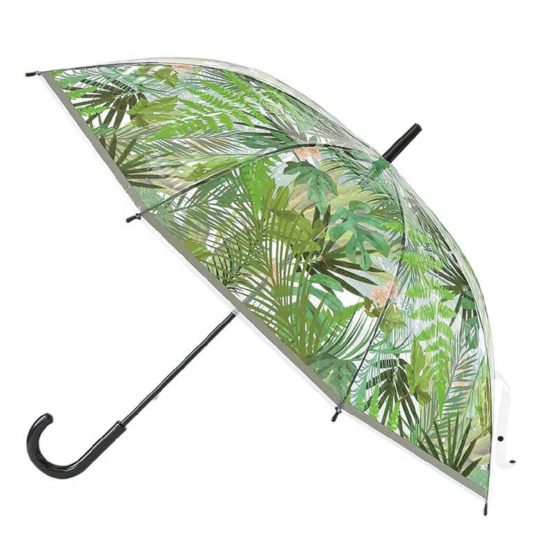 スパイス スパイス 雨の日が待ち遠しくなるデザインに優れた HAPPY CLEAR UMBRELLA ジャングル HHLG6040 HHLG6040