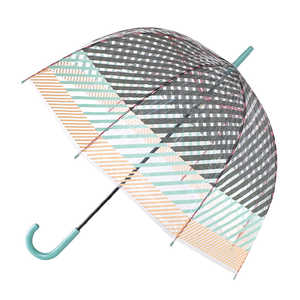 スパイス おしゃれと機能をかねそなえたドーム型 HAPPY CLEAR DOME UMBRELLA ストライプ HHLG7120