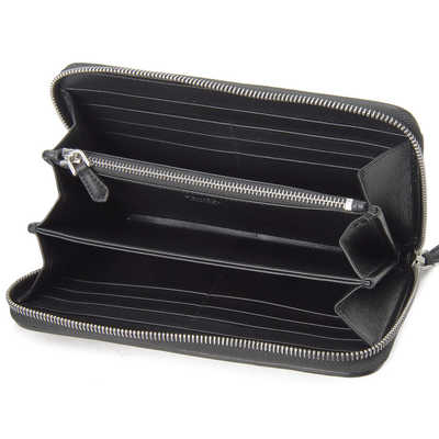 プラダ プラダ PRADA ラウンドファスナー 長財布 ブラック レディース