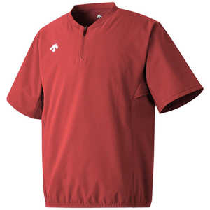 デサント DESCENTE 半袖 ストレッチジャケット レッド 2XO DB5SJK32M 【返品交換不可】 DB5SJK32M_25SS