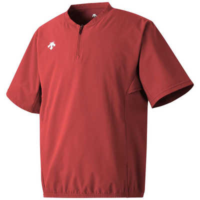 デサント　DESCENTE 半袖 ストレッチジャケット レッド S DB5SJK32M 【返品交換不可】　DB5SJK32M_25SS デサント DESCENTE 半袖 ストレッチジャケット レッド O DB5SJK32M