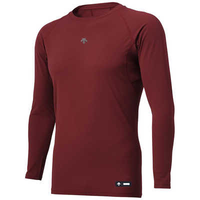 デサント DESCENTE ジュニア丸首長袖アンダーシャツ ワイン