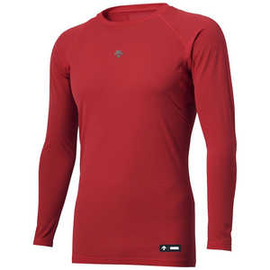 デサント DESCENTE 丸首長袖アンダーシャツ レッド S DB5SUD20M 【返品交換不可】 DB5SUD20M_25SS