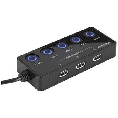 センチュリー USB3.0対応 SATA3.5HDDケース 裸族のカプセルホテル5Bay