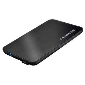 センチュリー USB3.1対応 7mm厚2.5インチSATA SSD専用ケース シンプルBOX2.5 CSS25U31C-BK-7MM