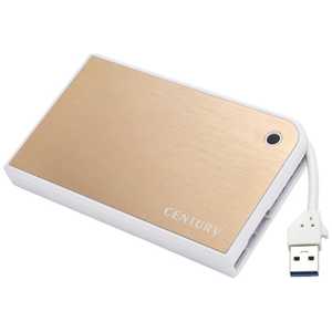 センチュリー MOBILE BOX USB3.0接続 SATA6G 2.5インチHDD/SSDケース CMB25U3GD6G