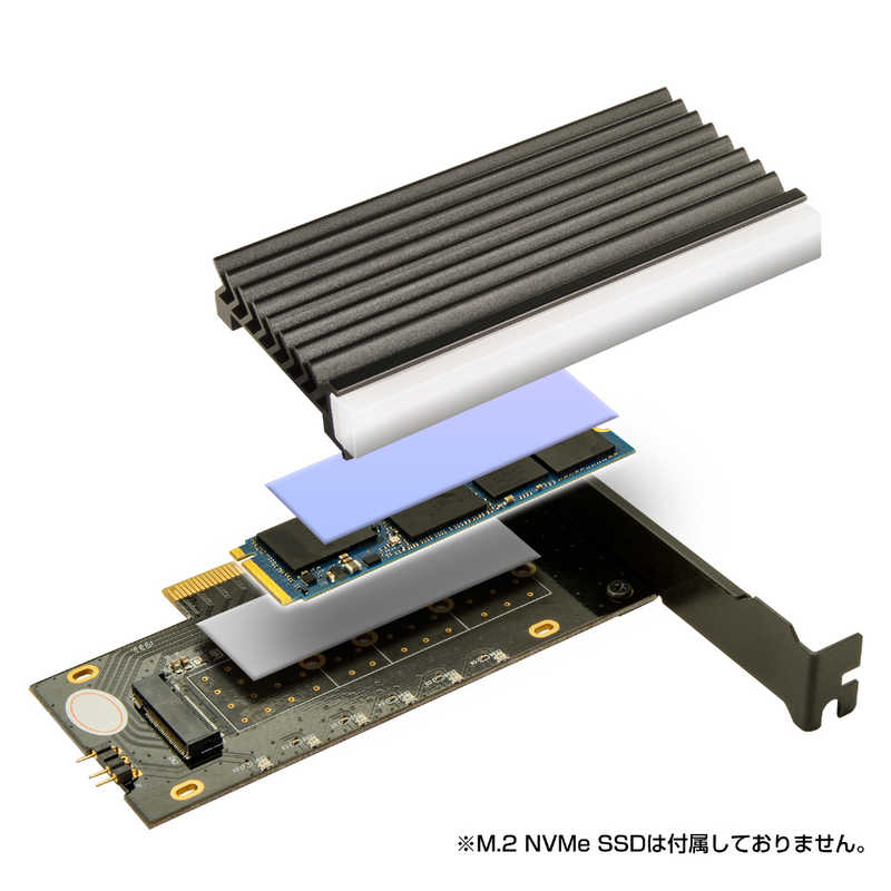センチュリー センチュリー インターフェースカード M.2 NVMe SSD用スロット[PCI-Express] NVMeを増やしタイ CIFARGBM2NV CIFARGBM2NV