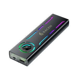 センチュリー RACEN LED & FAN M.2 NVMe USB3.2 Gen2 ケース [M.2対応 /NVMe /1台] CRC-LFM2NU32