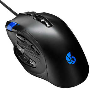 センチュリー ゲーミングマウス 有線/ 12ボタン/ ブラック CRC-GMRGB03 センチュリー ゲーミングマウス 有線/ 12ボタン/ ブラック CRC-GMRGB03