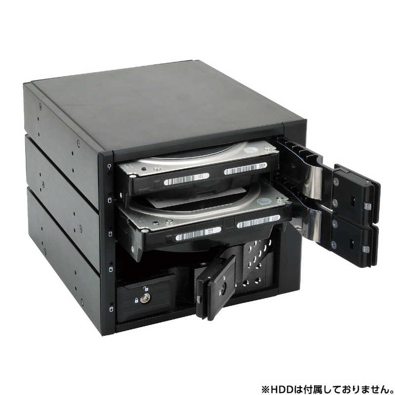 センチュリー センチュリー SATA 3.5インチHDD×4台搭載可能 HDDマウントラック iStarUSA BPN-DE340SS-BK2 BPN-DE340SS-BK2