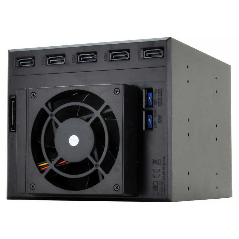 センチュリー センチュリー SATA 3.5インチHDD×5台搭載可能 HDDマウントラック iStarUSA BPN-DE350SS-BK2 BPN-DE350SS-BK2