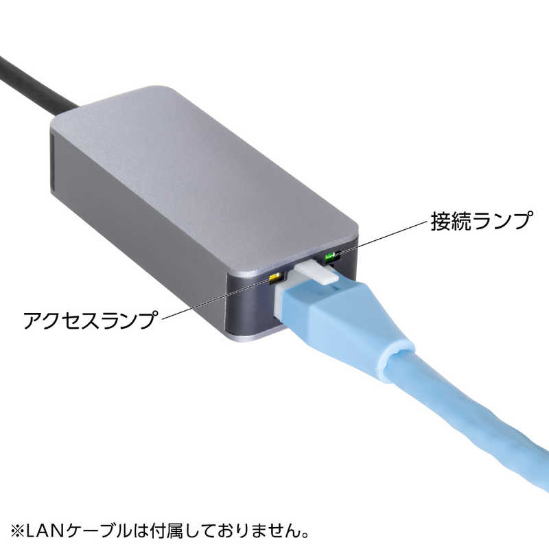 センチュリー センチュリー USB TypeC 3.2 Gen1接続 10/100/1000/2500Mbps RJ45LAN変換 ［TypeCオス /LAN］ CCA-UCL25 CCA-UCL25