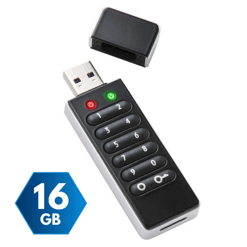 センチュリー センチュリー Lock U 16GB パスワードボタン付きセキュリティUSBメモリ Lock U ［16GB /USB TypeA /キャップ式］ CSUL16G2 CSUL16G2
