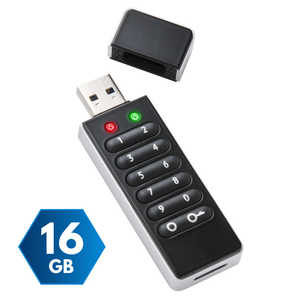 センチュリー Lock U 16GB パスワードボタン付きセキュリティUSBメモリ Lock U ［16GB /USB TypeA /キャップ式］ CSUL16G2