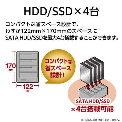 センチュリー 裸族のお立ち台 QUAD USB10G 裸族 ［3.5インチ＆2.5