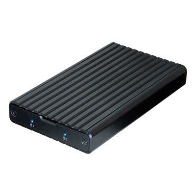 センチュリー M.2 NVMe 2Bay BOX バスパワーUSB20G ［M.2対応 /NVMe /2