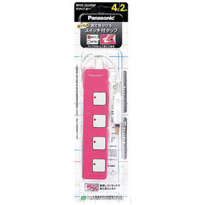 パナソニック Panasonic ザ・タップZザ・タップZ4コ口(2m) WHS2524NP (ピンク) パナソニック Panasonic ザ・タップZザ・タップZ4コ口(2m) WHS2524NP (ピンク)