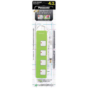 パナソニック Panasonic ザ・タップZザ・タップZ4コ口(2m) WHS2524GP (グリーン) パナソニック Panasonic ザ・タップZザ・タップZ4コ口(2m) WHS2524GP (グリーン)