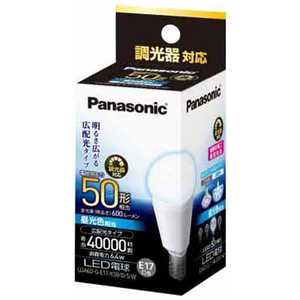 パナソニック Panasonic Panasonic LED電球 小形電球形 ホワイト [E17/昼光色/50W相当/一般電球形/広配光] E17/D/50W LDA6DGE17K50DSW