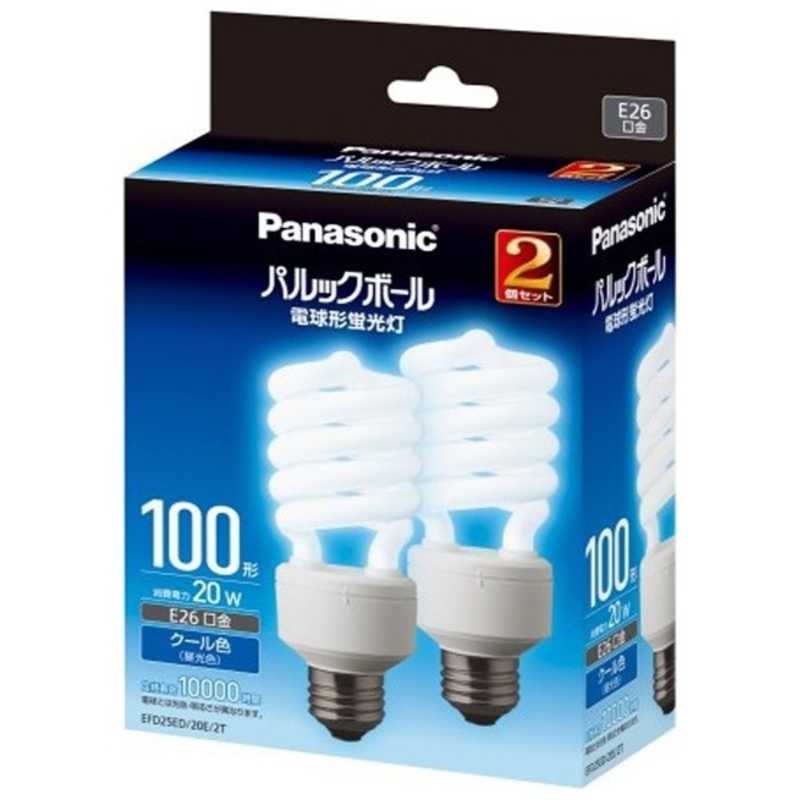 パナソニック　Panasonic パナソニック　Panasonic 電球形蛍光灯　D形　ホワイト EFD25ED20E2T EFD25ED20E2T