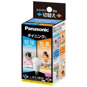 パナソニック Panasonic Panasonic LED電球 ダイニング向け ホワイト [E17/昼光色/40W相当/一般電球形] E17/D/40W LDA6GE17KUDNSW