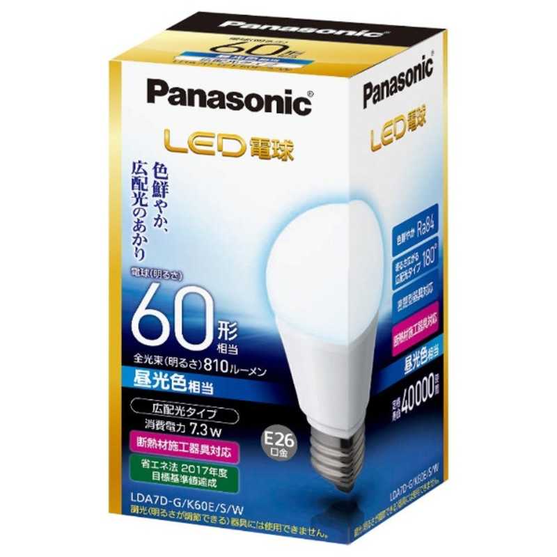パナソニック　Panasonic パナソニック　Panasonic LED電球 ホワイト [E26/昼光色/60W相当/一般電球形/広配光] LDA7D-G/K60E/S/W LDA7D-G/K60E/S/W