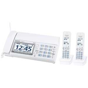 パナソニック　Panasonic FAX電話機 おたっくす ホワイト [子機2台 /普通紙] KX-PD600DW-W